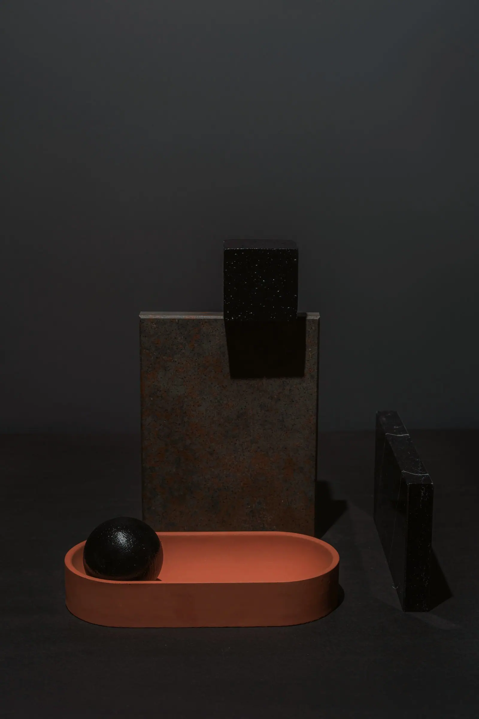 brass and stone decorative tray