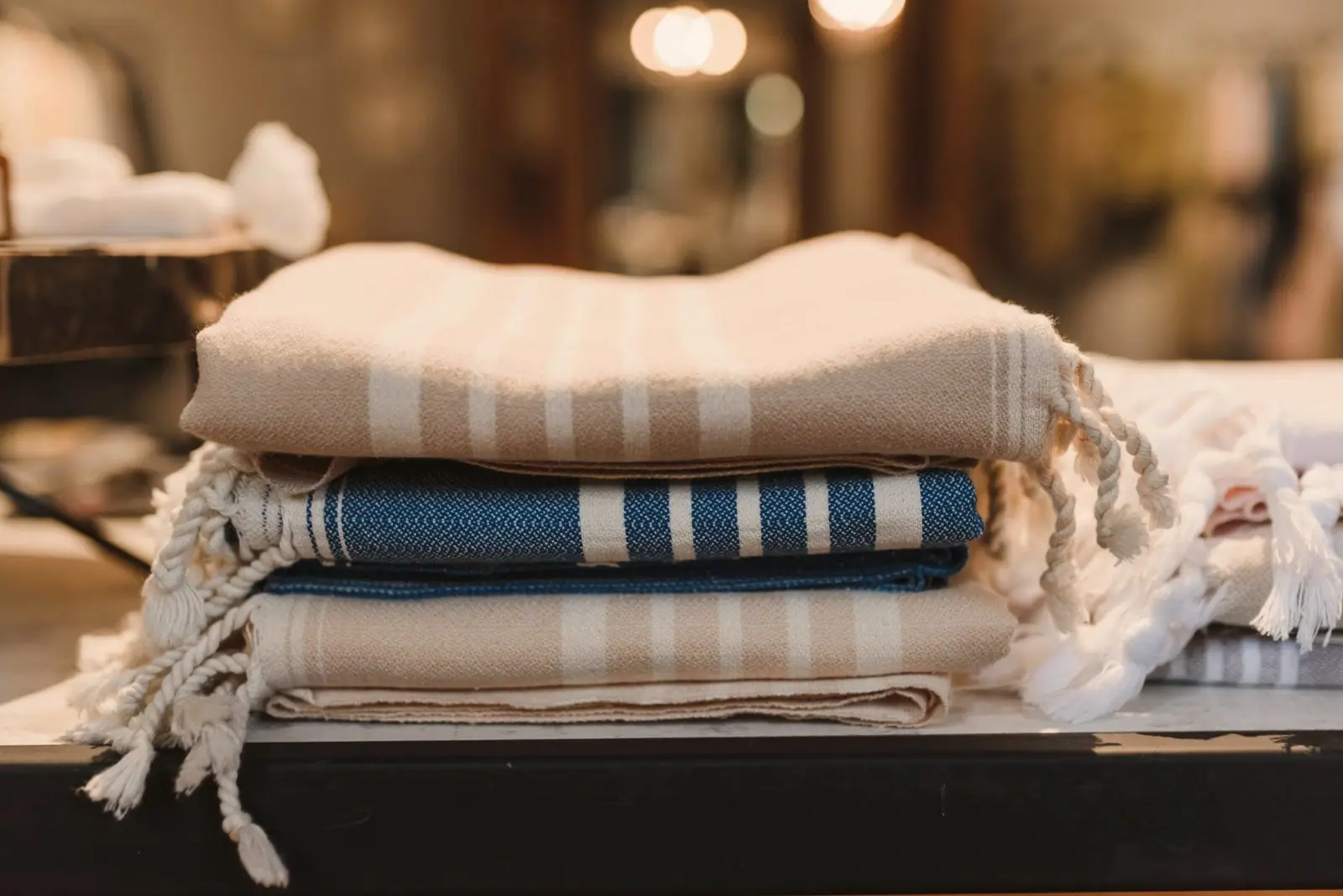 woven linen throw